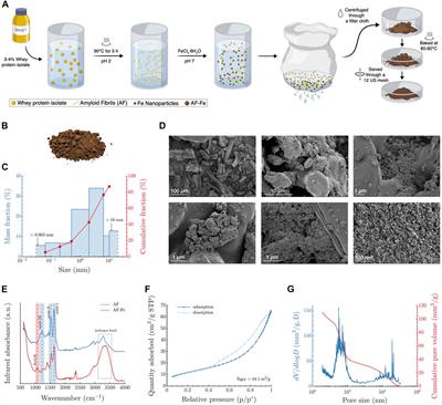 Trapping virus-loaded aerosols using granular material composed of protein nanofibrils and iron oxyhydroxides nanoparticles